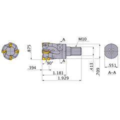 APX3000UR142AM10A30 INDX END MILL