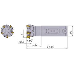 APX3000UR163FA12SA INDEXABLE ENDMIL