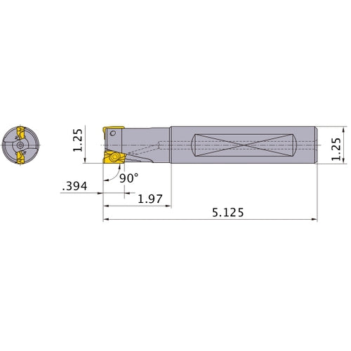 APX3000UR205FA20SA INDEXABLE ENDMIL