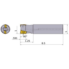 APX4000UR162SA16LA INDEXABLE ENDMIL