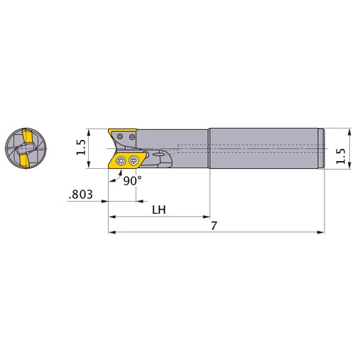 AXD7000UR242SA24SB INDEXABLE ENDMIL
