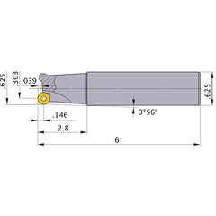 BRP3UNR101LW10 INDEXABLE ENDMILL