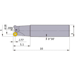 BRP4UNR162ELW16 INDEXABLE ENDMILL
