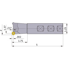 BRP7UPR323W20 INDEXABLE ENDMILL