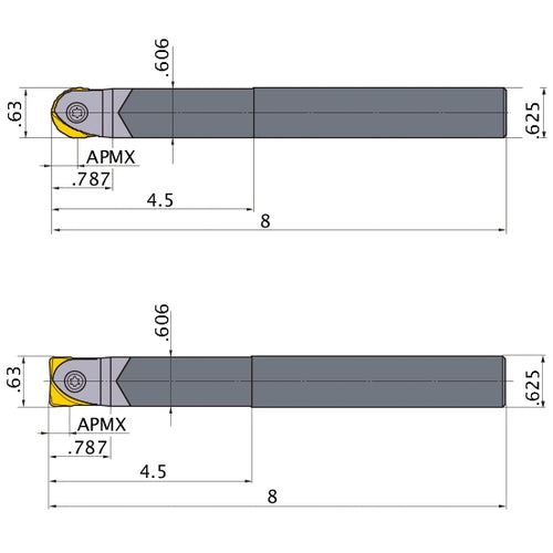 SRFU10S10LW INDEXABLE ENDMILL