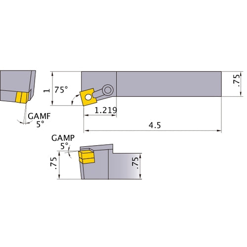 MSKNR-124B TURNING HOLDER