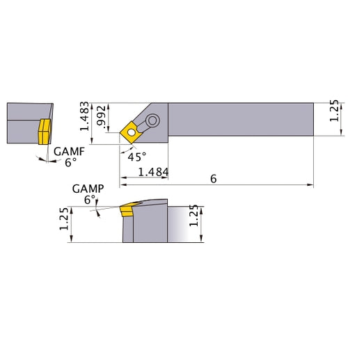 MSSNR-206D TURNING HOLDER