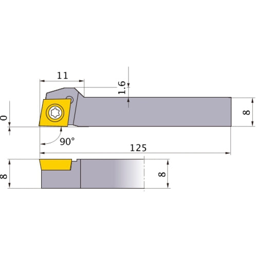 SCACL0808K06-SM TURNING HOLDER