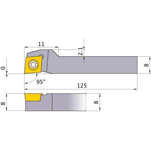 SCLCR0808K06-SM TURNING HOLDER