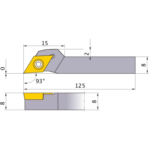 SDJCR0808K07-SM TURNING HOLDER