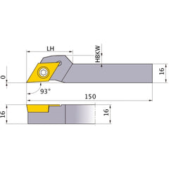 SDJCR1616M11-SM TURNING HOLDER