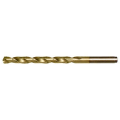 11/32 RHS / RHC HSS-CO 8% (M42) 135 Degree Split Point Heavy Duty Cobalt Drill - TiN - Exact Industrial Supply