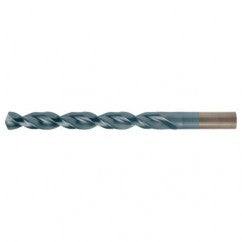 #7 RHS / RHC HSS-CO 8% (M42) 135 Degree Split Point Q-Cobalt Wide Land Parabolic Jobber Drill - TiCN - Industrial Tool & Supply