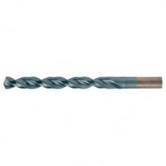 #7 RHS / RHC HSS-CO 8% (M42) 135 Degree Split Point Q-Cobalt Wide Land Parabolic Jobber Drill - TiCN - Industrial Tool & Supply