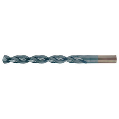 7.00mm RHS / RHC HSS-CO 8% (M42) 135 Degree Split Point Q-Cobalt Wide Land Parabolic Jobber Drill - TiCN - Exact Industrial Supply