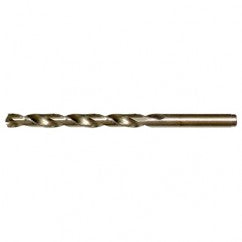 #41 RHS / RHC HSS-CO 8% (M42) 135 Degree Split Point Cobalt Heavy Duty Jobber Length Drill - Straw / Gold Oxide - Industrial Tool & Supply
