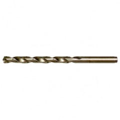 #16 RHS / RHC HSS-CO 8% (M42) 135 Degree Split Point Cobalt Heavy Duty Jobber Length Drill - Straw / Gold Oxide - Industrial Tool & Supply
