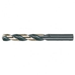 #58 RHS / RHC HSS 135 Degree Split Point Heavy Duty Jobber Length Drill - Black & Gold - Industrial Tool & Supply