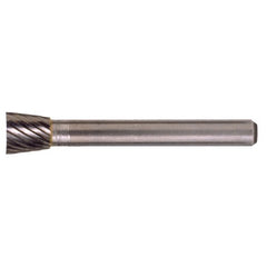 SN-51 Standard Cut Solid Carbide Bur-Inverted Taper Shape - Exact Industrial Supply