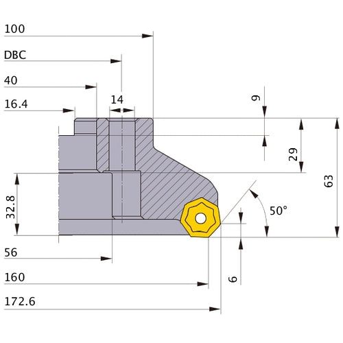 ‎AHX640W-160C22L MILL