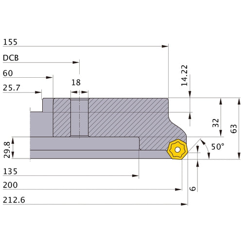 ‎AHX640W-200C20L MILL