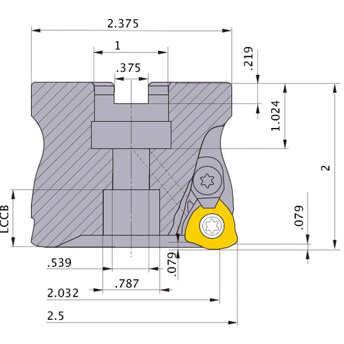 AJXU14R2503C FACE MILL