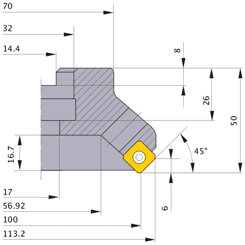 ‎ASX445-100A10R MILL