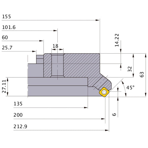‎ASX445-200C12R MILL