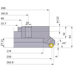 ‎ASX445-250C24R MILL