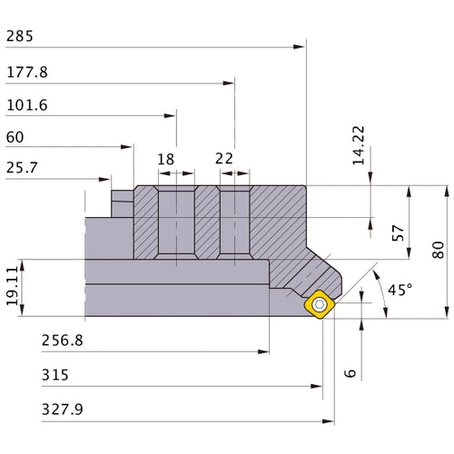 ‎ASX445-315C28R MILL