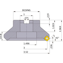 ASX445R0306C FACE MILL