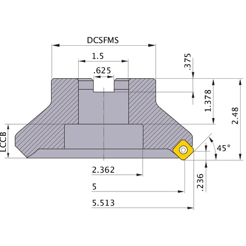 ASX445R0506E FACE MILL