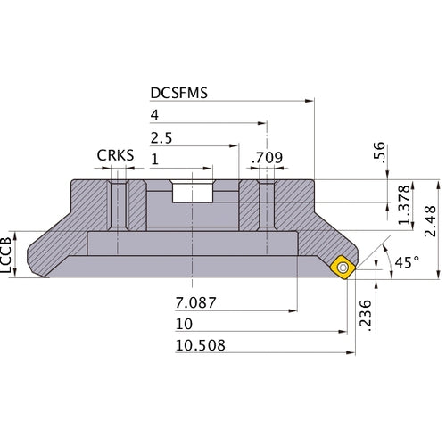 ASX445R1010M FACE MILL