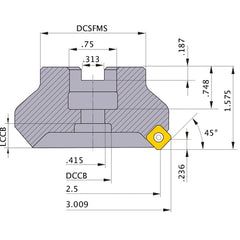 ASX445R2505 FACE MILL