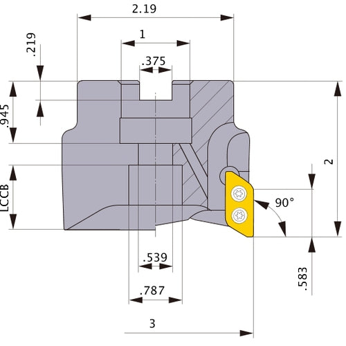 AXD4000UR0305CB FACE MILL