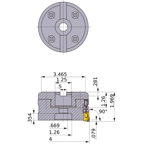 FMAXUR0412D FACE MILL