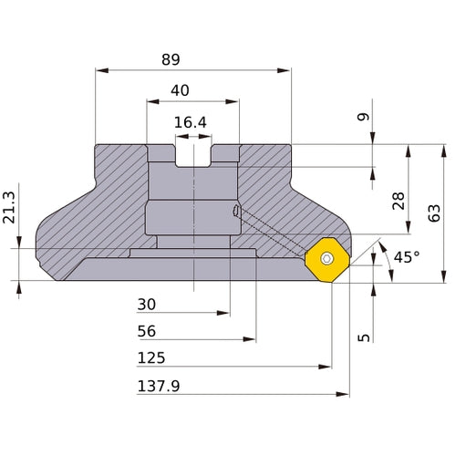 ‎WSX445-125B08AR MILL