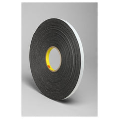 3M Double Coated Polyethylene Foam Tape 4466 Black 3/4″ × 36 yd 62mil - Industrial Tool & Supply