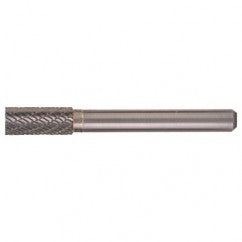 SA-51 Double Cut Solid Carbide Bur-Cylindrical without End Cut - Industrial Tool & Supply