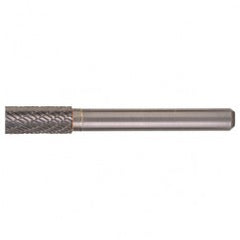 SA-51 Double Cut Solid Carbide Bur-Cylindrical without End Cut - Industrial Tool & Supply
