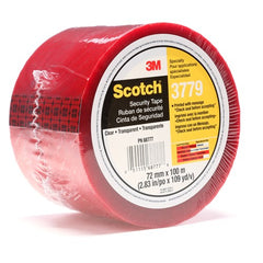 Scotch Security Message Box Sealing Tape 3779 Clear 72 mm × 100 m - Industrial Tool & Supply