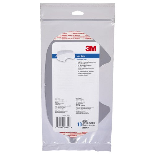 3M Lens Cover for 6000 Series Full-Face Respirator 6885P10-C - Industrial Tool & Supply