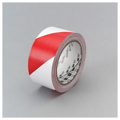 3M Safety Stripe Vinyl Tape 767 Red/White 2″ × 36 yd 5 mil Individually Wrapped Conveniently Packaged - Industrial Tool & Supply