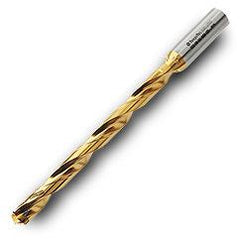 TD2500300S9R01 12xD Gold Twist Drill Body-Cylindrical Shank - Industrial Tool & Supply
