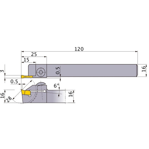 ‎CTEHR1616-280 TURNING HOLDER