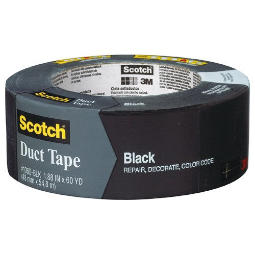3M Black Duct Tape 3960-BK 1.88″ × 60 yd (48 mm × 54 8 m) - Industrial Tool & Supply