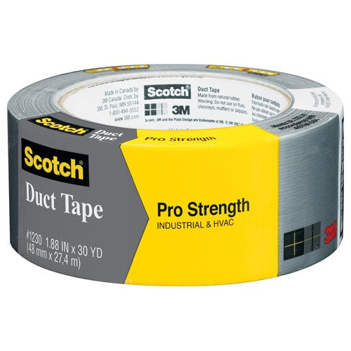 3M Pro Strength Duct Tape 1230-A 1.88″ × 30 yd (48.0 mm × 27.4 m) - Industrial Tool & Supply