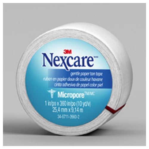 Nexcare Micropore Paper First Aid Tape 530-P1/2 1″ × 10 yds Wrapped - Industrial Tool & Supply