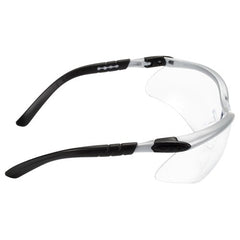 ‎3M BX Protective Eyewear 11380-00000-20 Clear Anti-Fog Lens Silver/Black Frame - Industrial Tool & Supply