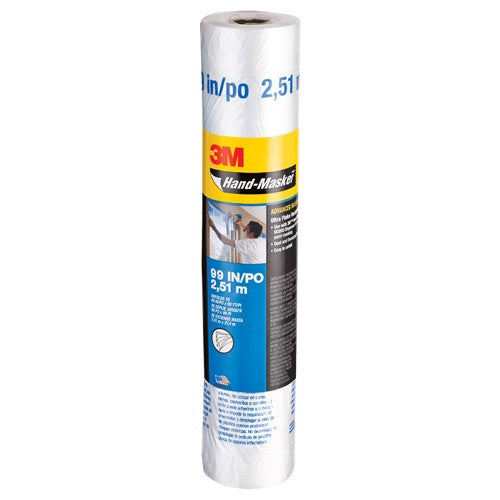 3M Hand-Masker Advanced Masking Film AMF99 99″ × 90 ft x .35 mil (2.51 m × 27.4 m x .00889 mm) - Industrial Tool & Supply